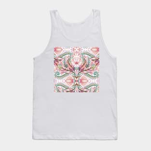 Lily, Leaf & Triangle Pattern - multi-color version Tank Top